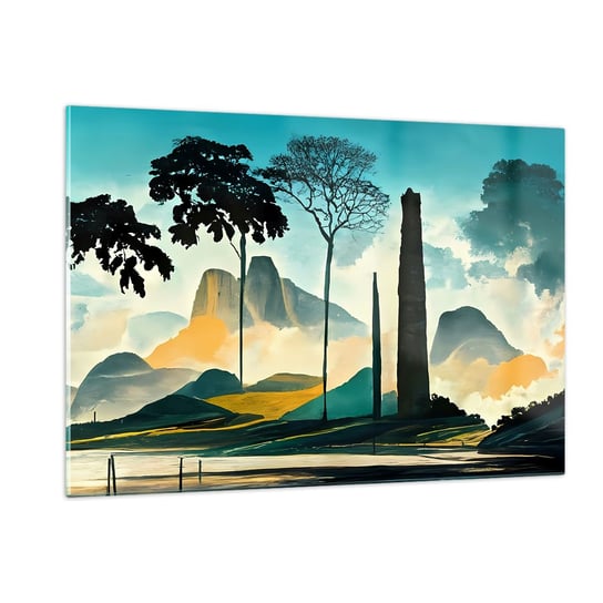 Obraz na szkle - Wciąż wyżej i wyżej - 120x80cm - Pejzaż Brazylia Góry - Nowoczesny szklany obraz na ścianę do salonu do sypialni ARTTOR ARTTOR
