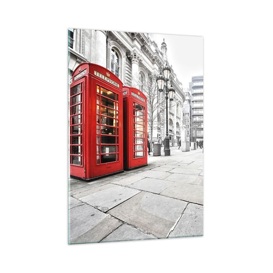Obraz na szkle - Welcome to London - 50x70cm - Miasta Londyn Architektura - Nowoczesny szklany obraz do salonu do sypialni ARTTOR ARTTOR