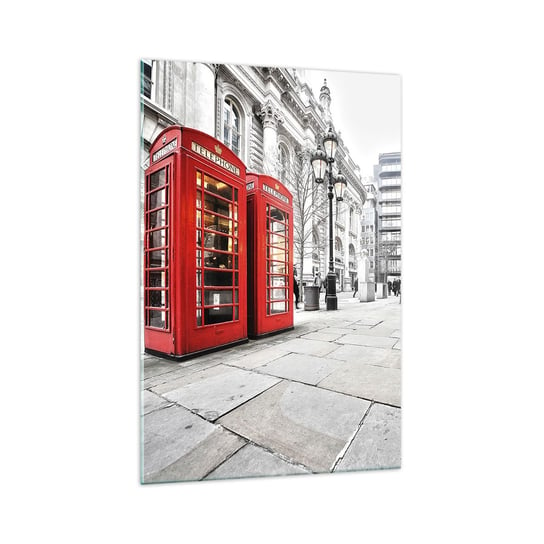 Obraz na szkle - Welcome to London - 70x100cm - Miasta Londyn Architektura - Nowoczesny foto szklany obraz do salonu do sypialni ARTTOR ARTTOR
