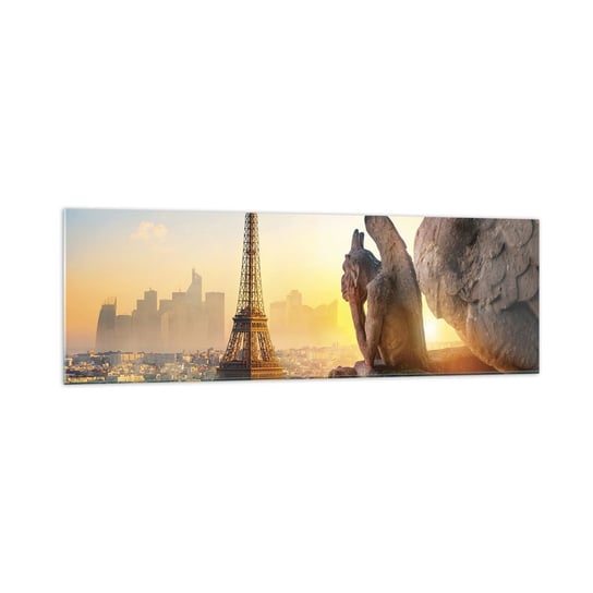 Obraz na szkle - Wiele się zmieniło… - 160x50cm - Miasto Wieża Eiffla Paryż - Nowoczesny foto szklany obraz do salonu do sypialni ARTTOR ARTTOR