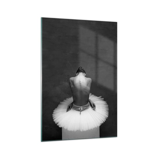 Obraz na szkle - Właśnie rozkwita - 70x100cm - Baletnica Taniec Balet - Nowoczesny foto szklany obraz do salonu do sypialni ARTTOR ARTTOR