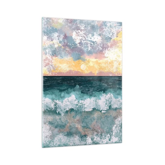 Obraz na szkle - Woda, światło, powietrze - 70x100cm - Pejzaż Morze Słońce - Nowoczesny foto szklany obraz do salonu do sypialni ARTTOR ARTTOR