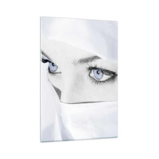 Obraz na szkle - Wprost z tysiąca i jednej nocy - 80x120cm - Kobieta Oczy Kultura - Nowoczesny szklany obraz na ścianę do salonu do sypialni ARTTOR ARTTOR