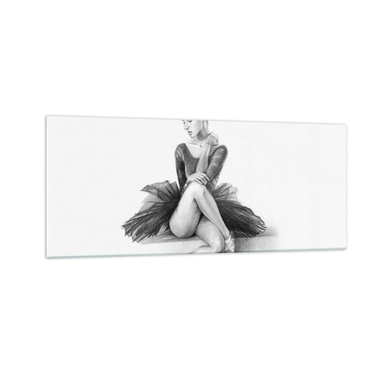 Obraz na szkle - Zaczarowana tańcem - 100x40cm - Baletnica Taniec Balet - Nowoczesny foto szklany obraz do salonu do sypialni ARTTOR ARTTOR