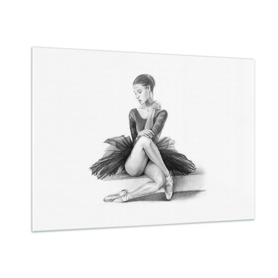 Obraz na szkle - Zaczarowana tańcem - 100x70cm - Baletnica Taniec Balet - Nowoczesny foto szklany obraz do salonu do sypialni ARTTOR ARTTOR
