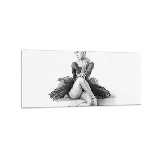 Obraz na szkle - Zaczarowana tańcem - 120x50cm - Baletnica Taniec Balet - Nowoczesny szklany obraz na ścianę do salonu do sypialni ARTTOR ARTTOR