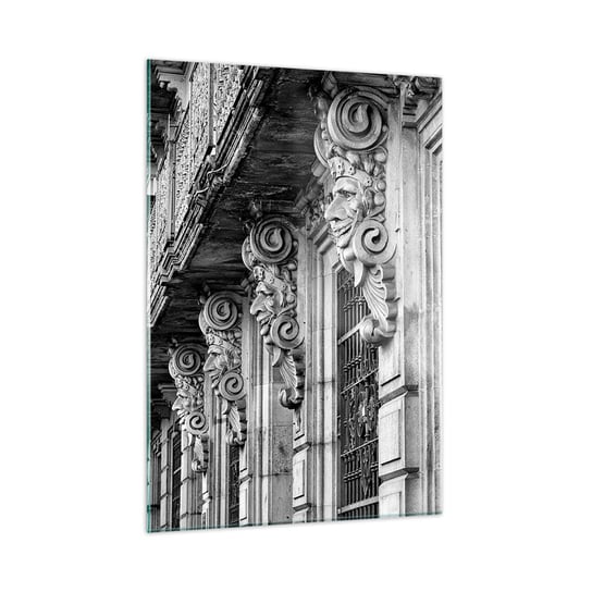 Obraz na szkle - Zadziwiająca Barcelona - 50x70cm - Architektura Rzeźby Barcelona - Nowoczesny szklany obraz do salonu do sypialni ARTTOR ARTTOR