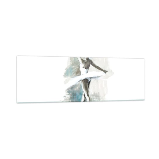 Obraz na szkle - Zaklęta w łabędzia - 160x50cm - Baletnica Taniec Balet - Nowoczesny foto szklany obraz do salonu do sypialni ARTTOR ARTTOR