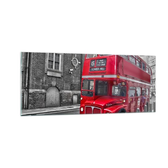 Obraz na szkle - Zawsze taki sam - 100x40cm - Miasto Londyn Architektura - Nowoczesny foto szklany obraz do salonu do sypialni ARTTOR ARTTOR