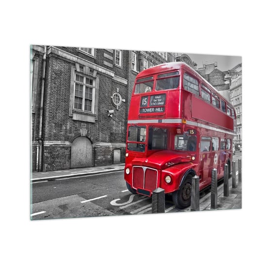 Obraz na szkle - Zawsze taki sam - 100x70cm - Miasto Londyn Architektura - Nowoczesny foto szklany obraz do salonu do sypialni ARTTOR ARTTOR