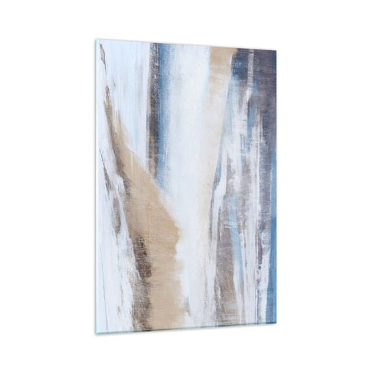 Obraz na szkle - Zimowa kompozycja - 80x120cm - Zima Sztuka Pastelowe - Nowoczesny szklany obraz na ścianę do salonu do sypialni ARTTOR ARTTOR
