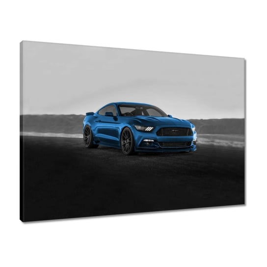 Obraz Niebieski Ford Mustang, 70x50cm ZeSmakiem