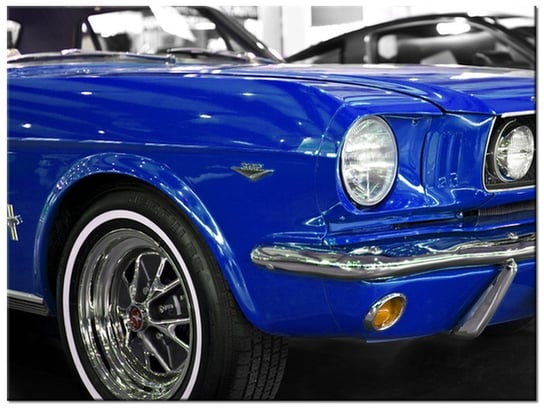 Obraz Niebieski Mustang, 40x30 cm Oobrazy