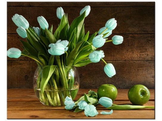 Obraz Niebieski tulipan, 50x40 cm Oobrazy