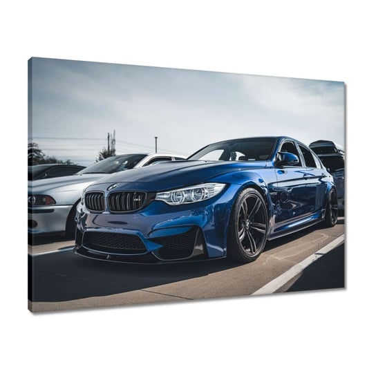 Obraz Niebieskie BMW M3 Auto, 70x50cm ZeSmakiem