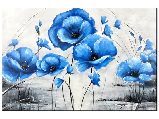 Obraz Niebieskie Maki, 30x20 cm Oobrazy
