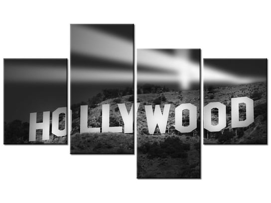 Obraz Night in Hollywood, 4 elementy, 120x70 cm Oobrazy