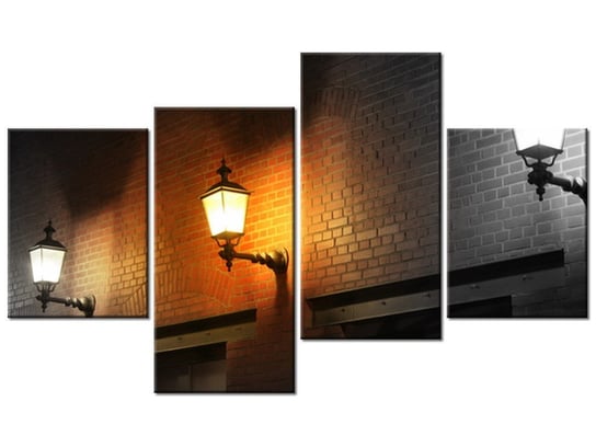 Obraz Nocny świetlik, 4 elementy, 120x70 cm Oobrazy