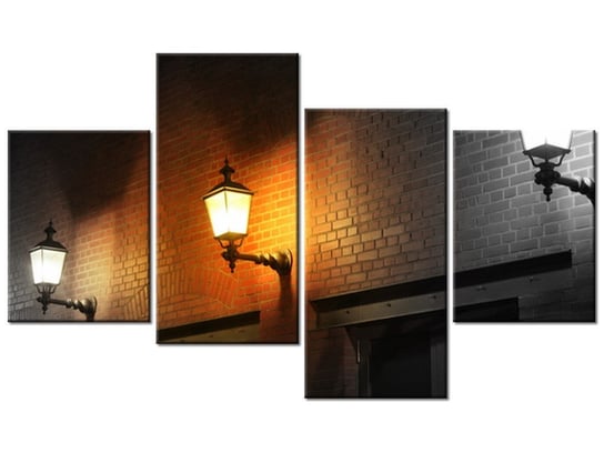 Obraz Nocny świetlik, 4 elementy, 120x70 cm Oobrazy