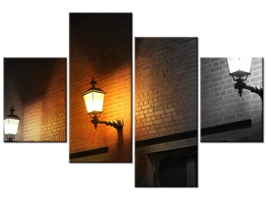 Obraz Nocny świetlik, 4 elementy, 120x80 cm Oobrazy