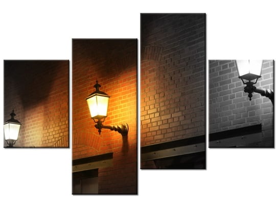 Obraz Nocny świetlik, 4 elementy, 120x80 cm Oobrazy