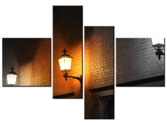 Obraz Nocny świetlik, 4 elementy, 130x90 cm Oobrazy