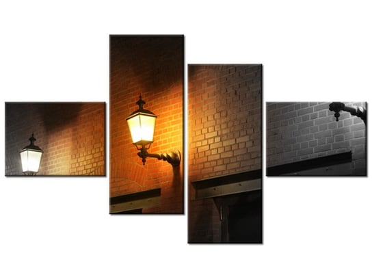 Obraz Nocny świetlik, 4 elementy, 140x80 cm Oobrazy