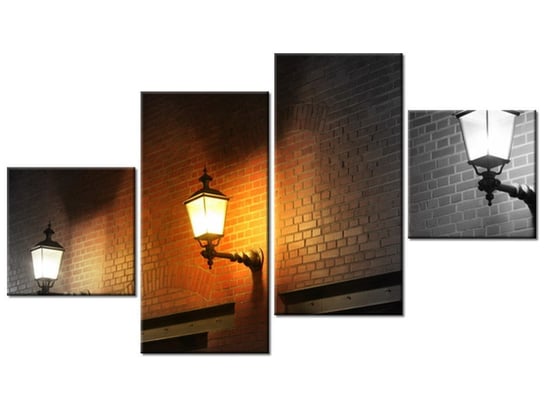 Obraz Nocny świetlik, 4 elementy, 160x90 cm Oobrazy