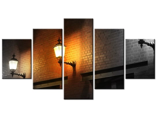 Obraz Nocny świetlik, 5 elementów, 150x80 cm Oobrazy