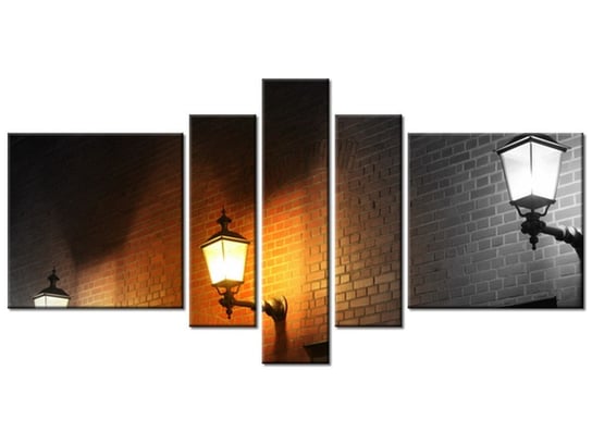 Obraz Nocny świetlik, 5 elementów, 160x80 cm Oobrazy