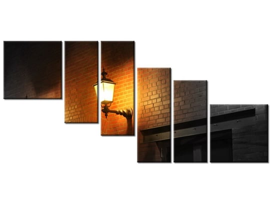 Obraz Nocny świetlik, 6 elementów, 220x100 cm Oobrazy