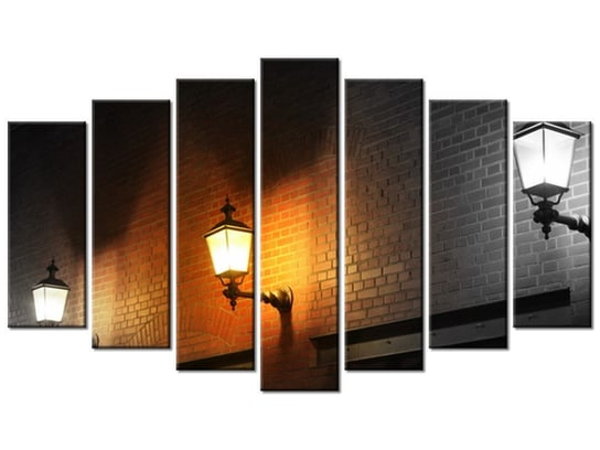 Obraz Nocny świetlik, 7 elementów, 140x80 cm Oobrazy