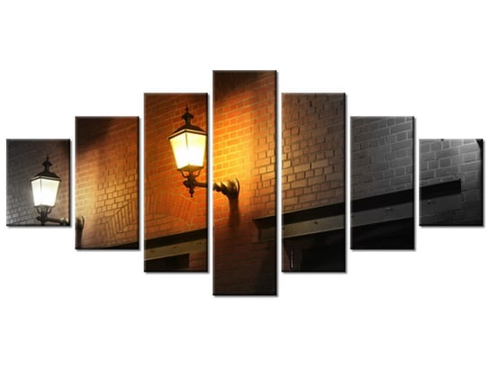 Obraz Nocny świetlik, 7 elementów, 210x100 cm Oobrazy