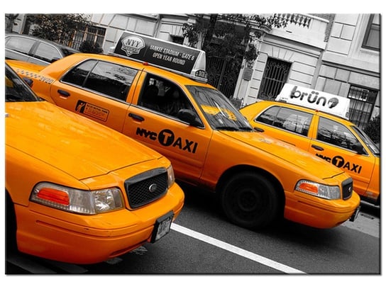 Obraz Nowojorskie taksówki - Ian Muttoo, 100x70 cm Oobrazy