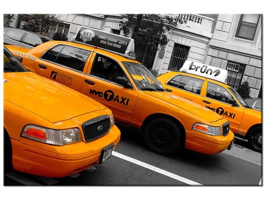 Obraz Nowojorskie taksówki - Ian Muttoo, 120x80 cm Oobrazy