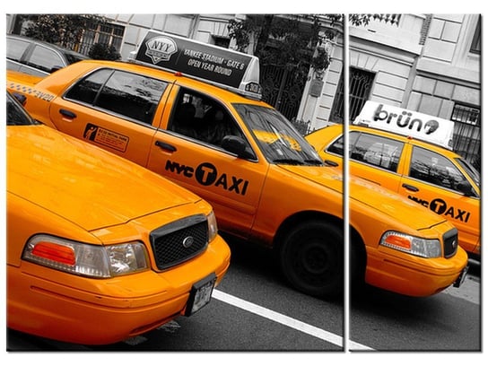 Obraz Nowojorskie taksówki - Ian Muttoo, 2 elementy, 70x50 cm Oobrazy