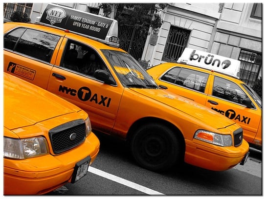 Obraz Nowojorskie taksówki - Ian Muttoo, 40x30 cm Oobrazy