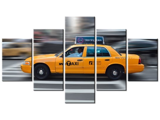Obraz NYC Taxi - Danichro, 5 elementów, 125x70 cm Oobrazy
