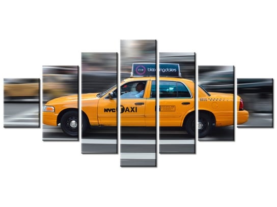 Obraz NYC Taxi - Danichro, 7 elementów, 210x100 cm Oobrazy
