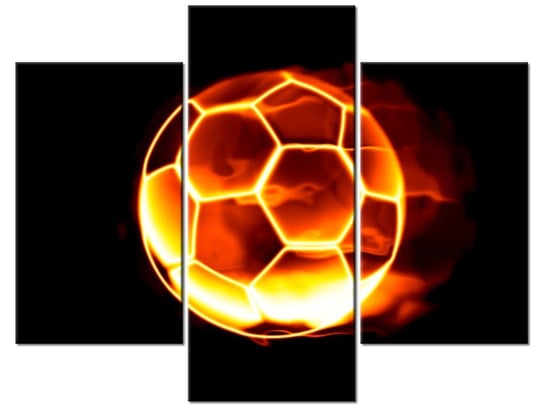 Obraz Ognista piłka, 3 elementy, 90x70 cm Oobrazy