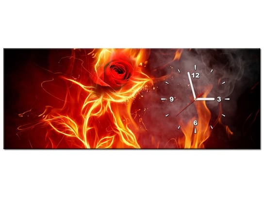 Obraz, Ognista róża, 1 element, 100x40 cm Oobrazy