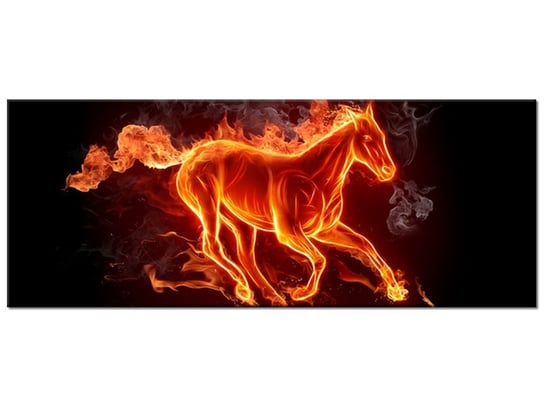 Obraz Ognisty koń, 100x40 cm Oobrazy