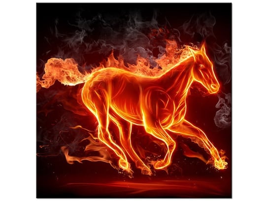 Obraz Ognisty koń, 30x30 cm Oobrazy