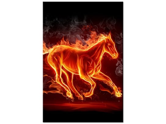 Obraz Ognisty koń, 80x120 cm Oobrazy