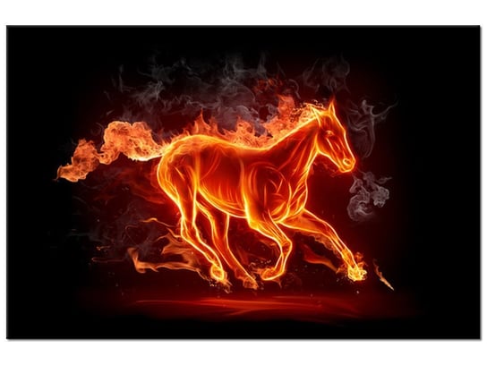 Obraz Ognisty koń, 90x60 cm Oobrazy