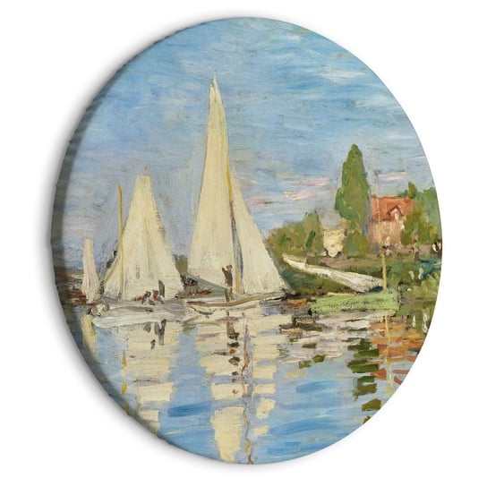 Obraz okrągły - Regaty w Argenteuil (Claude Monet) ARTGEIST