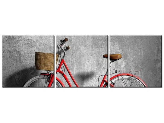 Obraz Oldschoolowy rower, 3 elementy, 90x30 cm Oobrazy