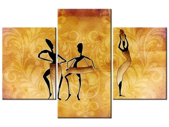 Obraz Ona tańczy dla nich, 3 elementy, 90x60 cm Oobrazy