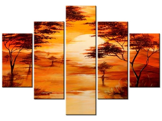 Obraz Oranżeria, 5 elementów, 100x70 cm Oobrazy