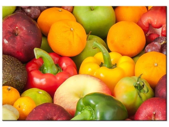 Obraz Owoce i warzywa, 100x70 cm Oobrazy